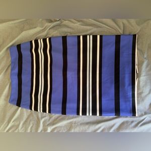 Express striped pencil skirt
